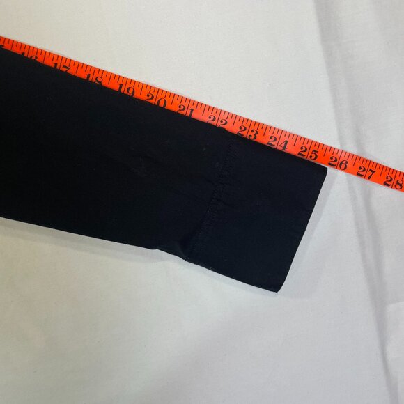 J Crew Slim Fit Black Cotton Stretch Button Down Shirt Long Sleeve Size 12 TALL - Picture 11 of 14